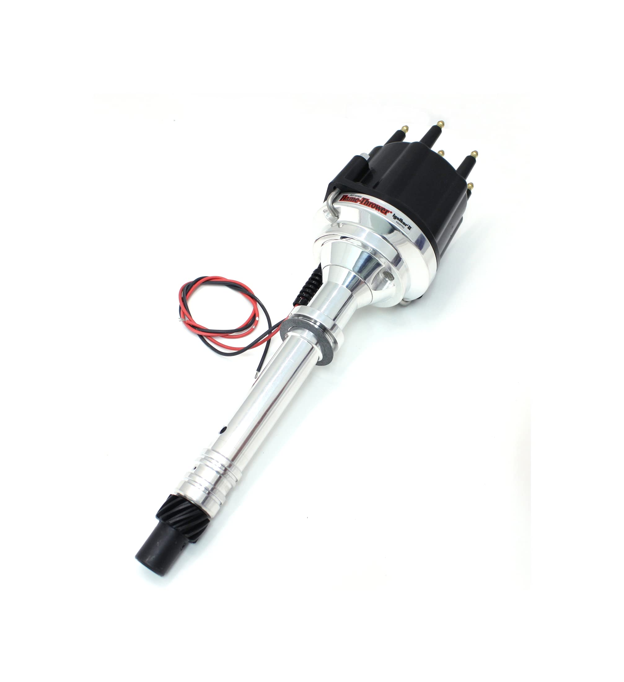 Pertronix Billet D207810 Distributor (Marine GM 90 Deg V6 Black Male Cap)