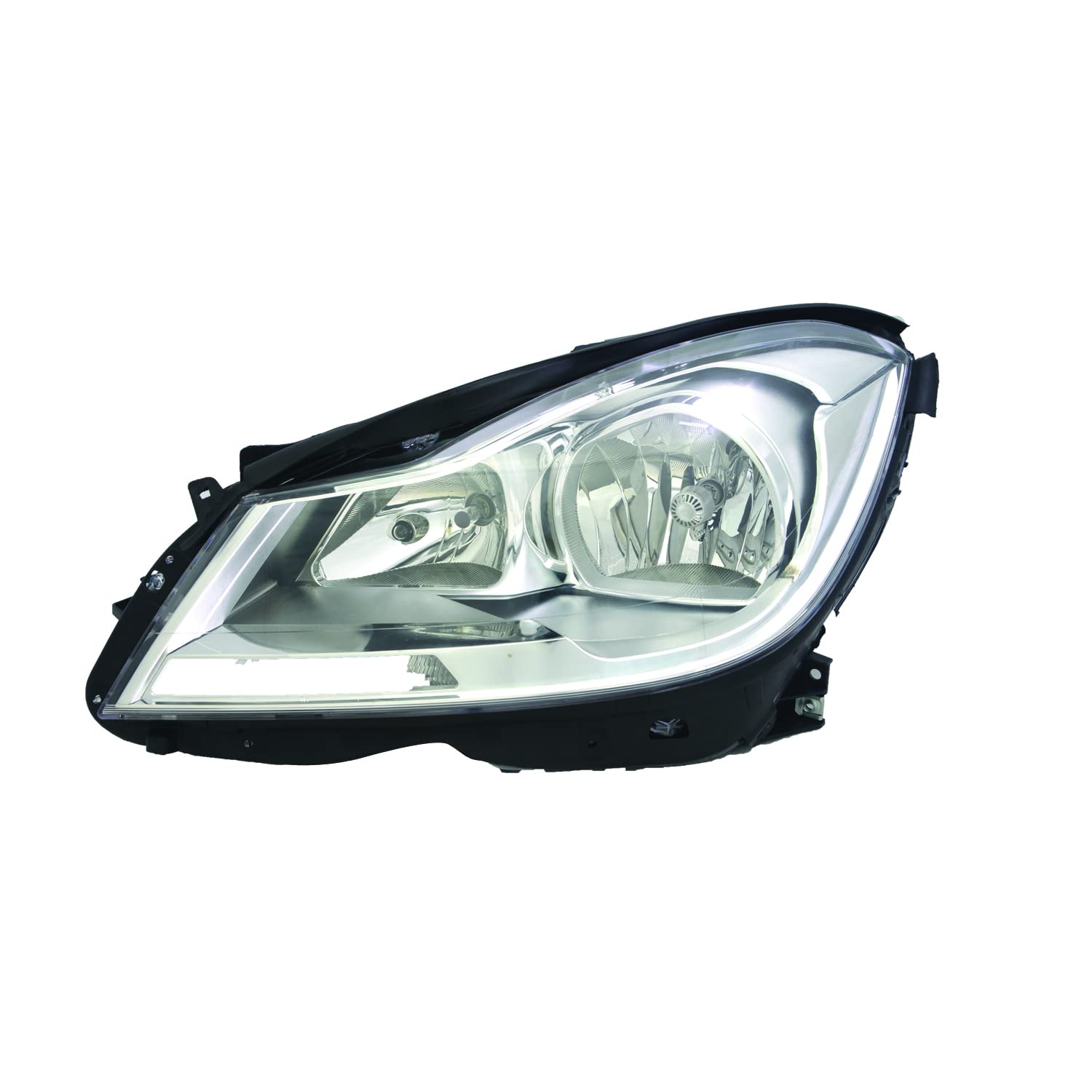 Left TYC Headlight Assembly Compatible with 2012-2014 Mercedes Benz C-Class