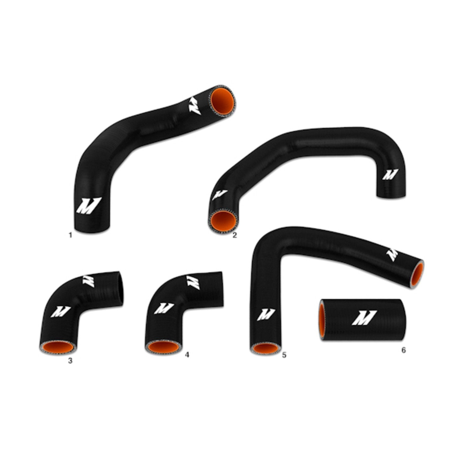 Mishimoto Silicone Radiator Hose Kit MMHOSE-VET-90BK Fits Chevrolet Corvette ZR1 1984-1996 Black