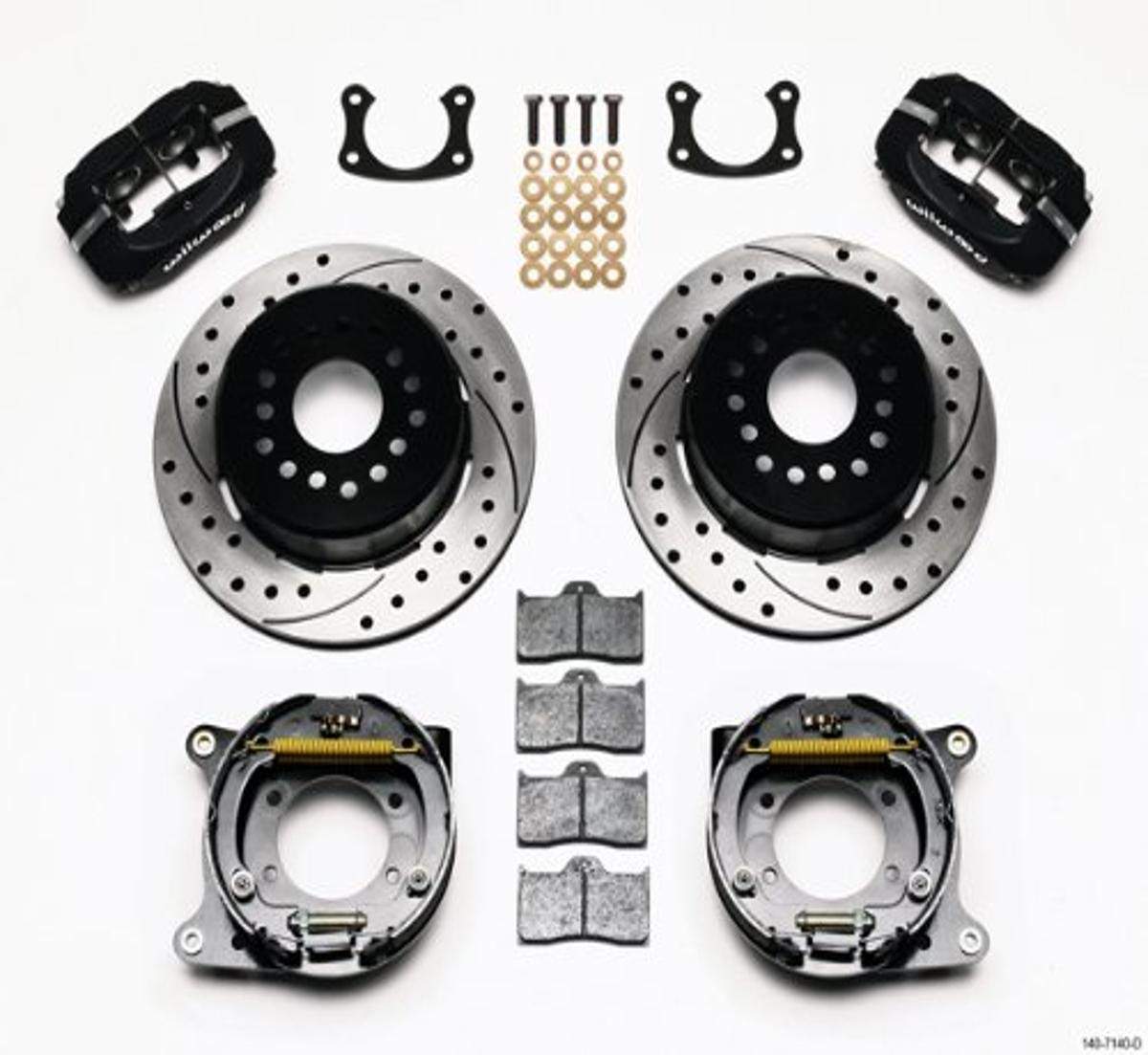 One Piece Brake Kit Wilwood for Big Ford with 2.5" Offset