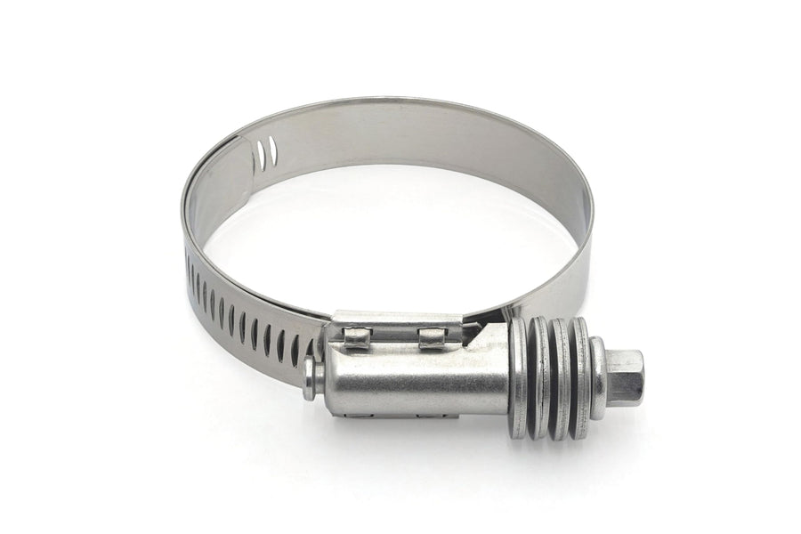 HPS Stainless Steel Size No. 52 Constant Tension Clamp with 9/16" Band, Effective Diameter Range: 2-13/16" - 3-3/4" (71mm - 95mm) 1PC Pack, CTF-375