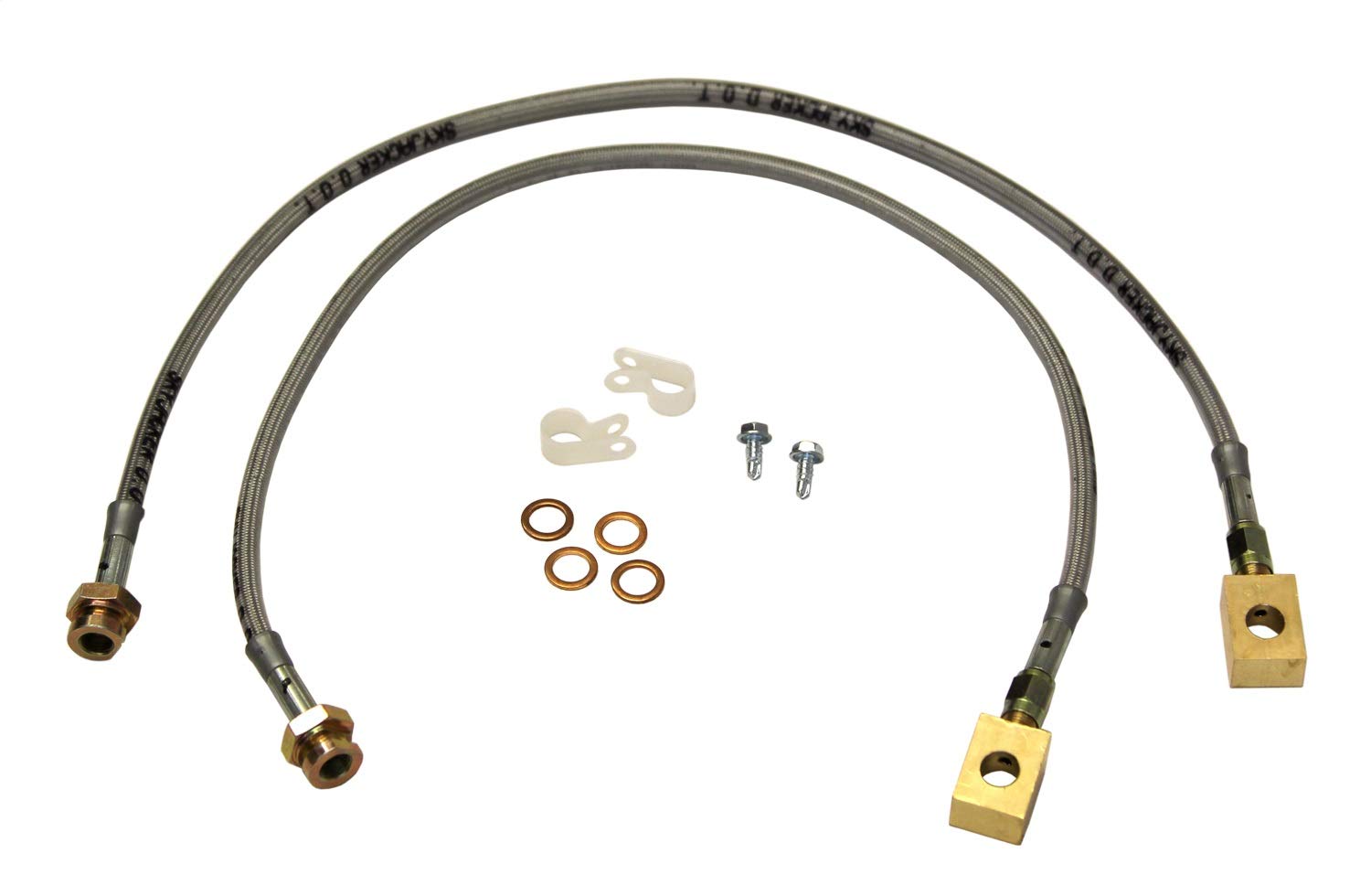 3.5"- 6" Skyjacker Stainless Steel Brake Line - Pair