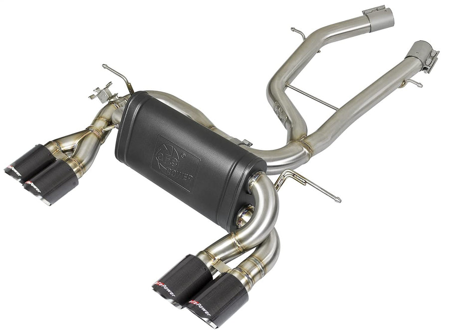 aFe 2-1/2in MACH Force-Xp Stainless Steel Axle Back Exhaust w/CF 15-19 BMW M3/M4 (F80/82/83)