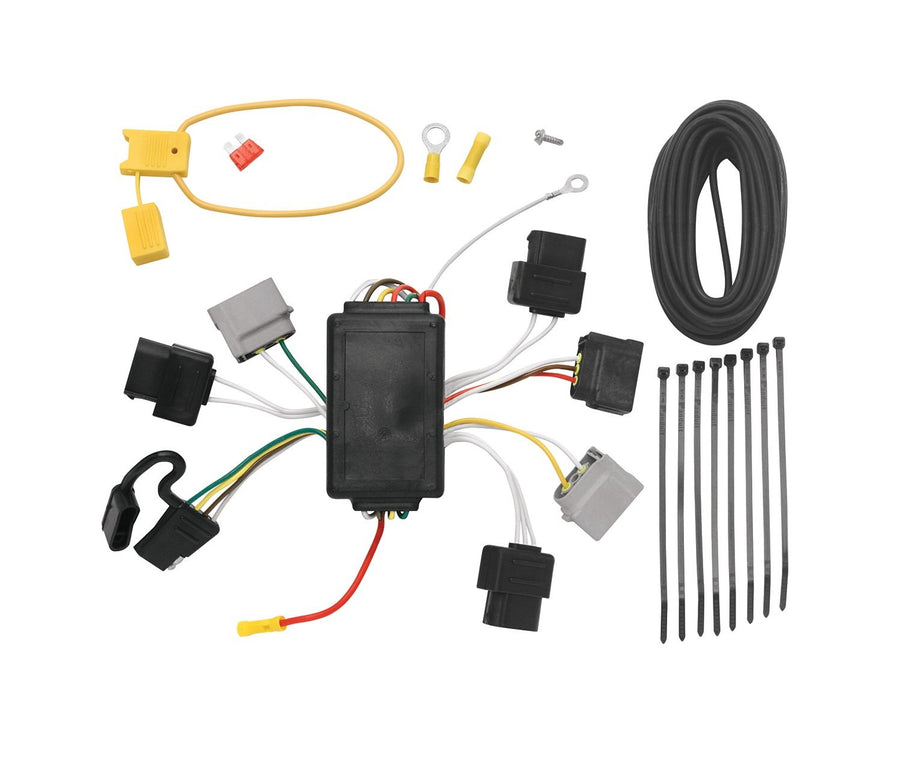 Tekonsha T-One® Harness T-Connector, 4-Way Flat, Compatible with Select Ford Escape : Mazda Tribute Black