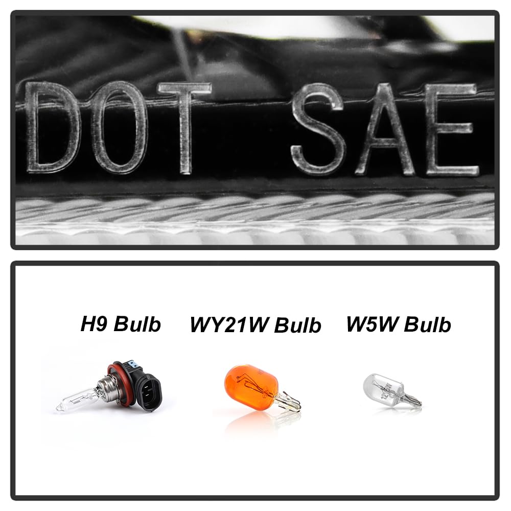 Nissan Pathfinder 17-21 Spyder (xTune) LED w/DRL Headlight - Low Beam-LED ; High Beam-H9(Included) ; Signal-WY21W(Included) - OE Left