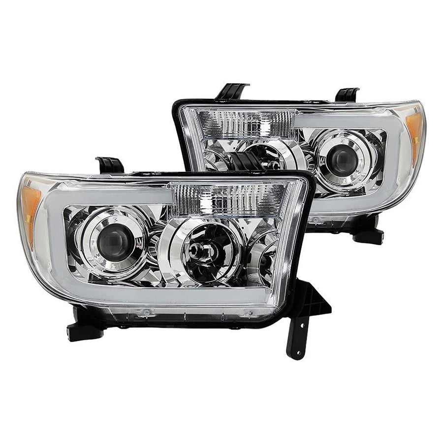 Toyota Tundra Halo Projector Headlight Xtune PRO-JH-TTU07-LED-C