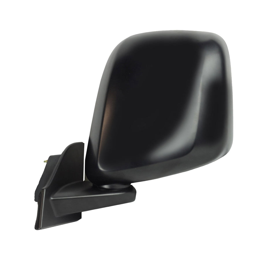 Mirror Driver Side for Nissan NV 200, Textured Black, Swing Away, spot Mirror, Manual