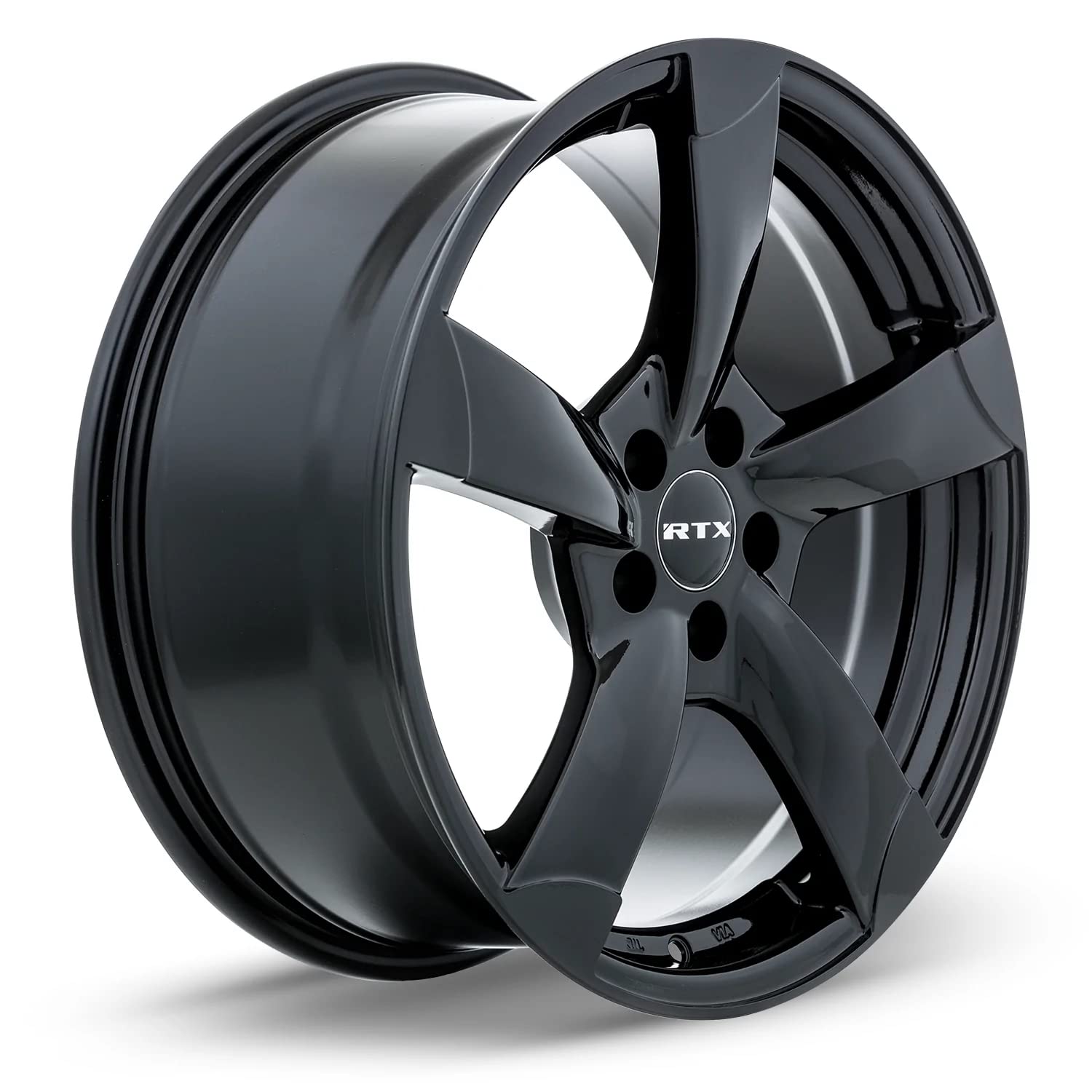 RTX Custom RS2 Wheel - 18x8, 35 Offset, 5x112 Bolt Pattern, 66.6mm Hub - Gloss Black Rim