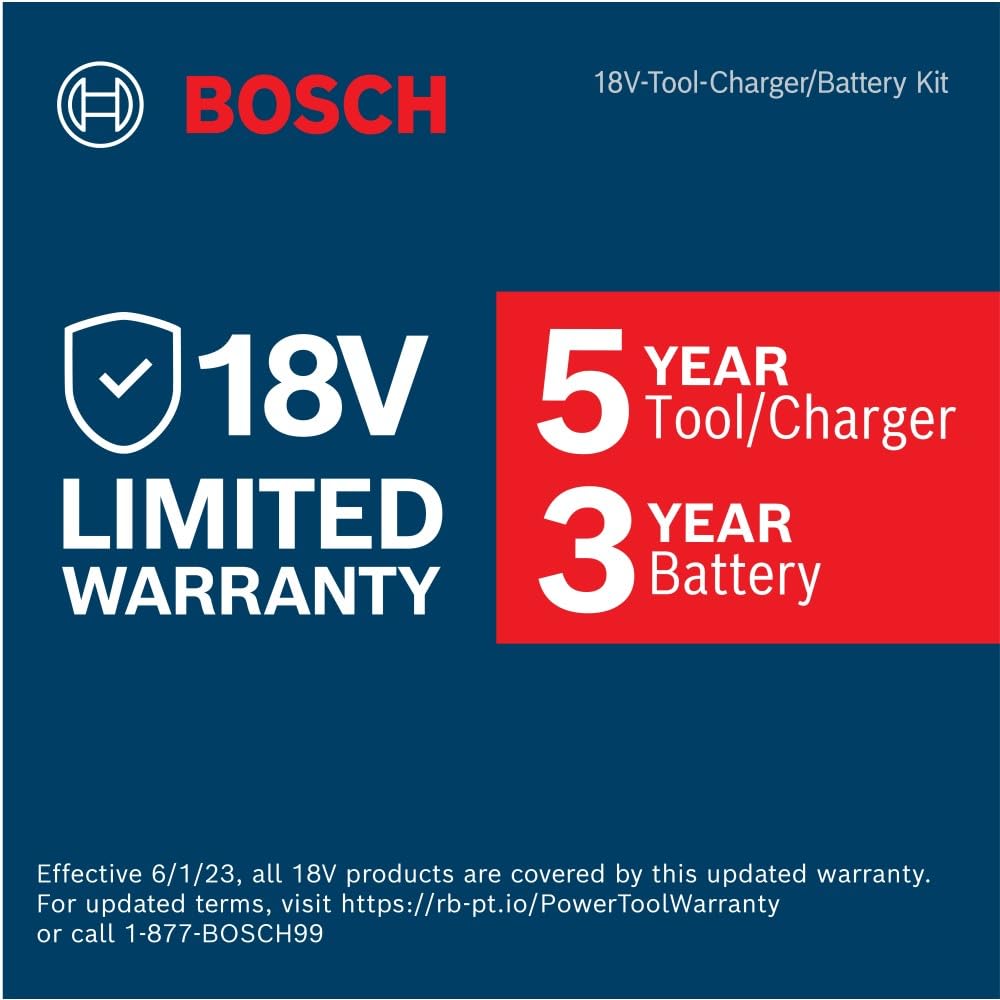 Bosch 18V GBH18V-26DK25 Brushless SDS-plus® Bulldog™ 1 In. Rotary Hammer Kit with (2) CORE18V 4 Ah Advanced Power Batteries
