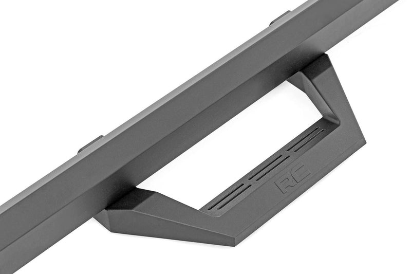Rough Country Adjustable SRX2 Aluminum Steps for Ram 1500/2500/3500 (2010-2018) Crew Cab - Modular Running Boards with Slide-Adjust Steps