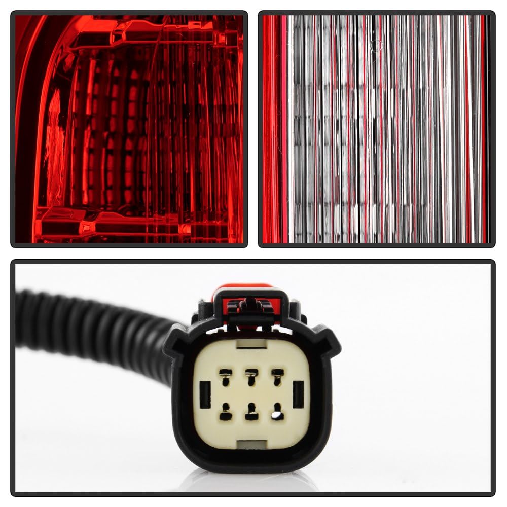 GMC Yukon Spyder (POE) 21-24 Full LED Red/Clear Tail Light - OE Left