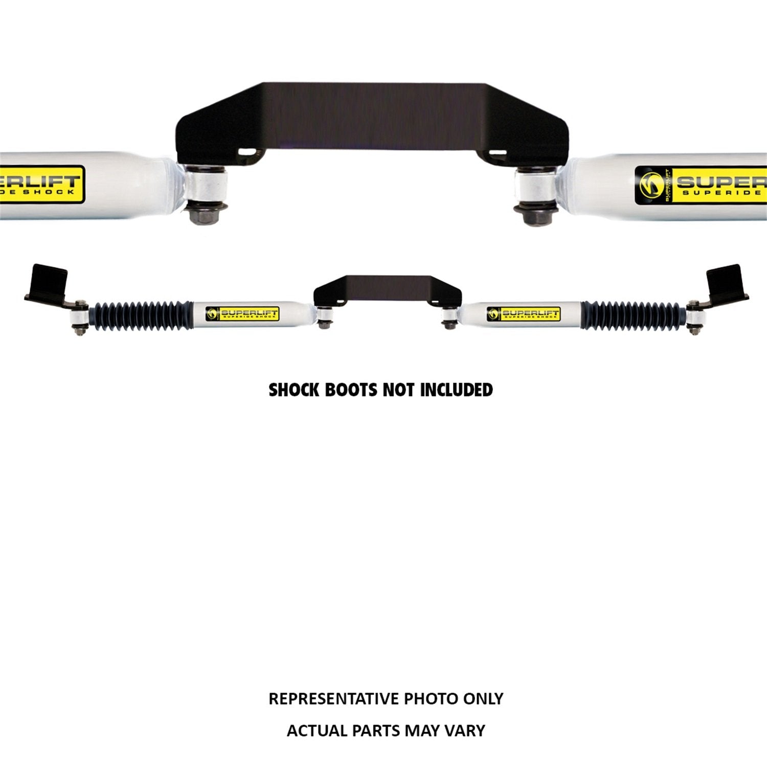 SUPERLIFT SUSPENSION RealTruck Dual Stabilizer Kit for RAM 2500/3500 | Shadow Series Cylinders | 92670 | Fits 2003-2008 Dodge RAM 2500/3500 4WD with 3" of Lift or Higher