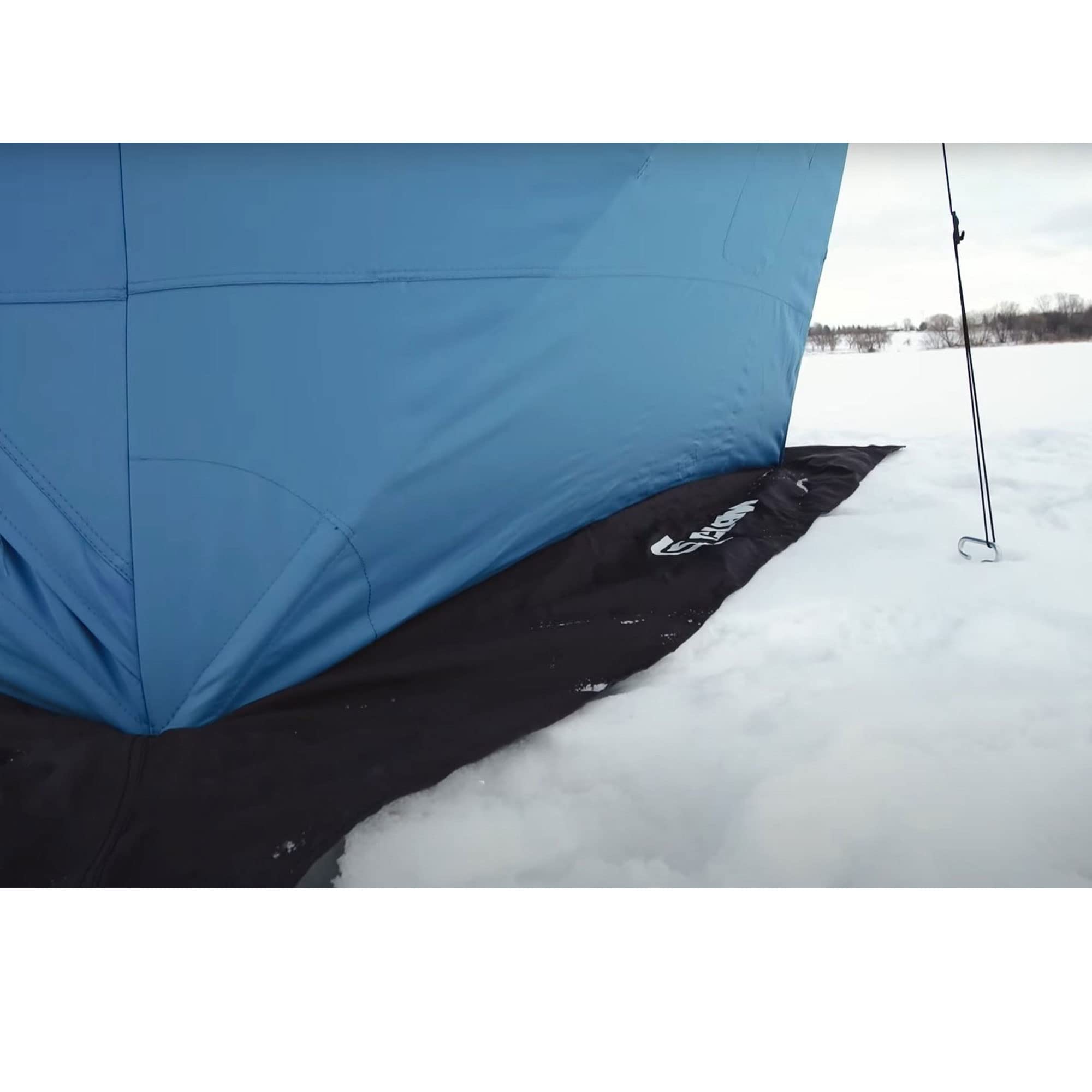 C-560 CLAM 4 Person Thermal Ice Fishing Shelter - 7.5 ft Pop Up Tent with Anchors & Carry Bag