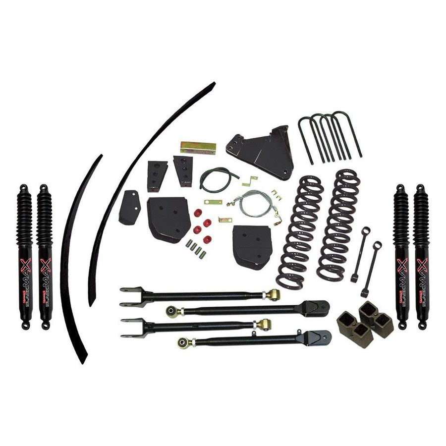 Skyjacker Suspension Lift Kit F8802K-B w/Shock Black MAX Shocks 8.5 in. Lift 4-Link Conversion