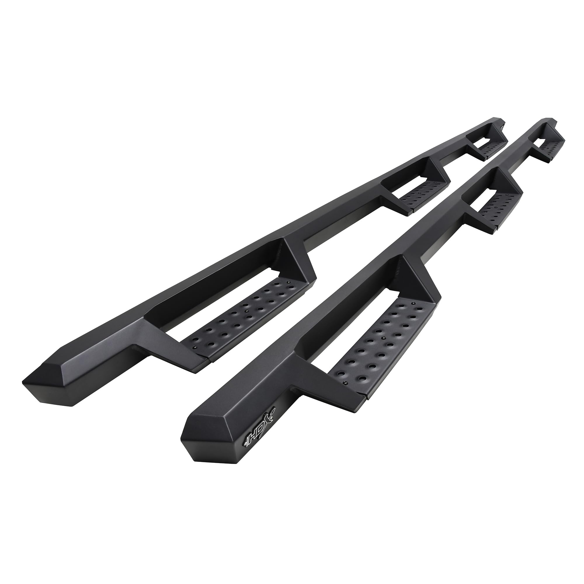 Westin HDX 56-534345 Drop Wheel to Wheel Nerf Bars fits 2019-2025 Ram 2500 3500 Crew Cab 8' Bed (Exc Dually) Textured Black Pair