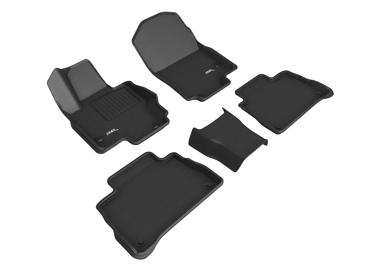 3D MAXpider Kagu Custom Fit Floor Mat (Black) Compatible with Mercedes-Benz Gle-Class Coupe (C167) / Amg Gle53 Coupe 2021-2026 - 1st & 2nd Row