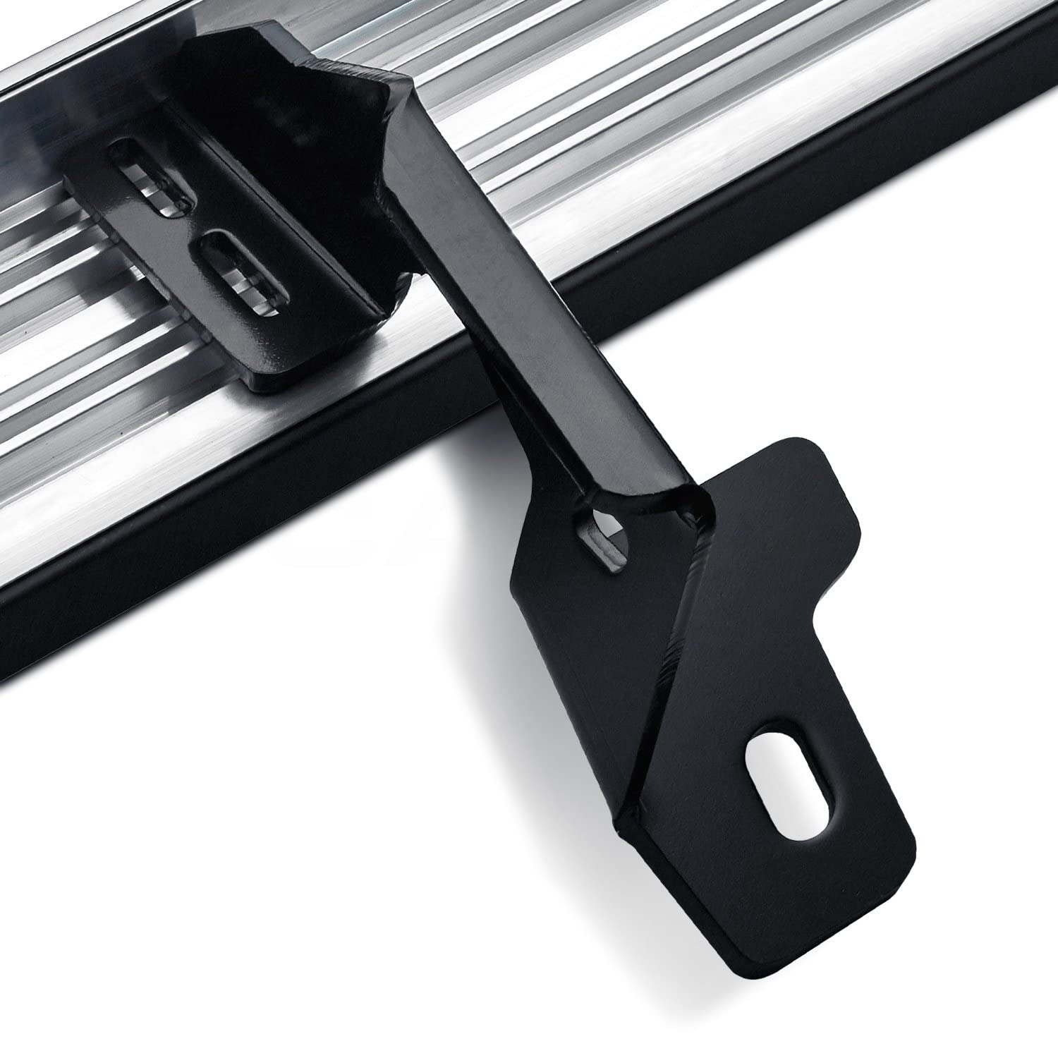 STX100 Series Running Boards Steelcraft Incl. Mounting Brackets Hardware Black/Stainless Trim STX100 Series Running Boards