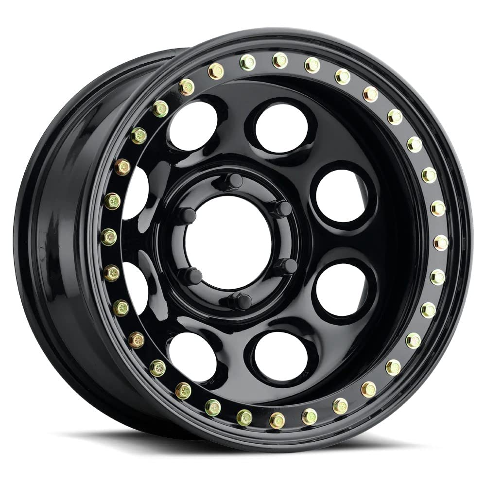 Rock 8 RACELINE Gloss Black 17X9.5 5X5 (3.5" BS)