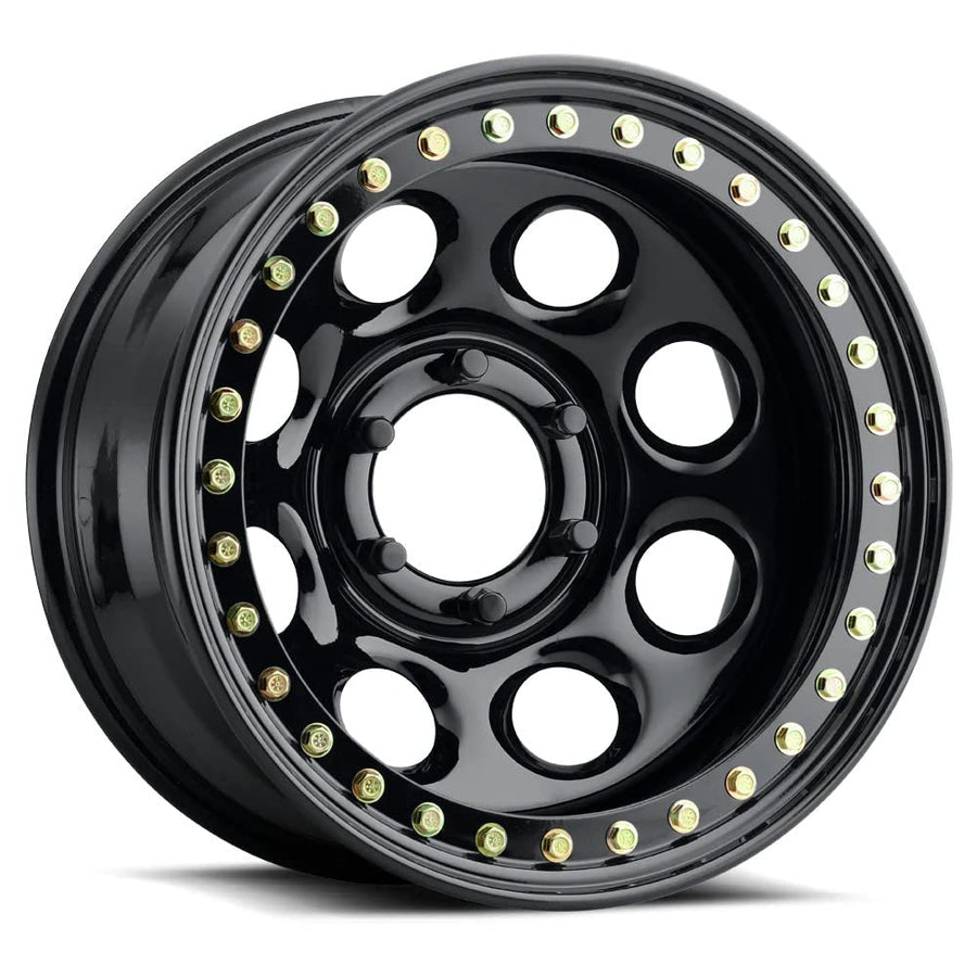 Rock 8 RACELINE Gloss Black 17X9.5 5X5 (3.5" BS)
