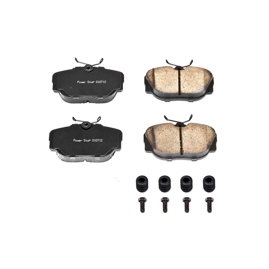 Power Stop Front Brake Kit For 318i BMW 1984-85 |318i 1991 |318is 1991 |325 1986-88 |325e 1984-87 |BMW 325es 1986-87 - Ceramic Brake Pads With Installation Hardware, 17-493