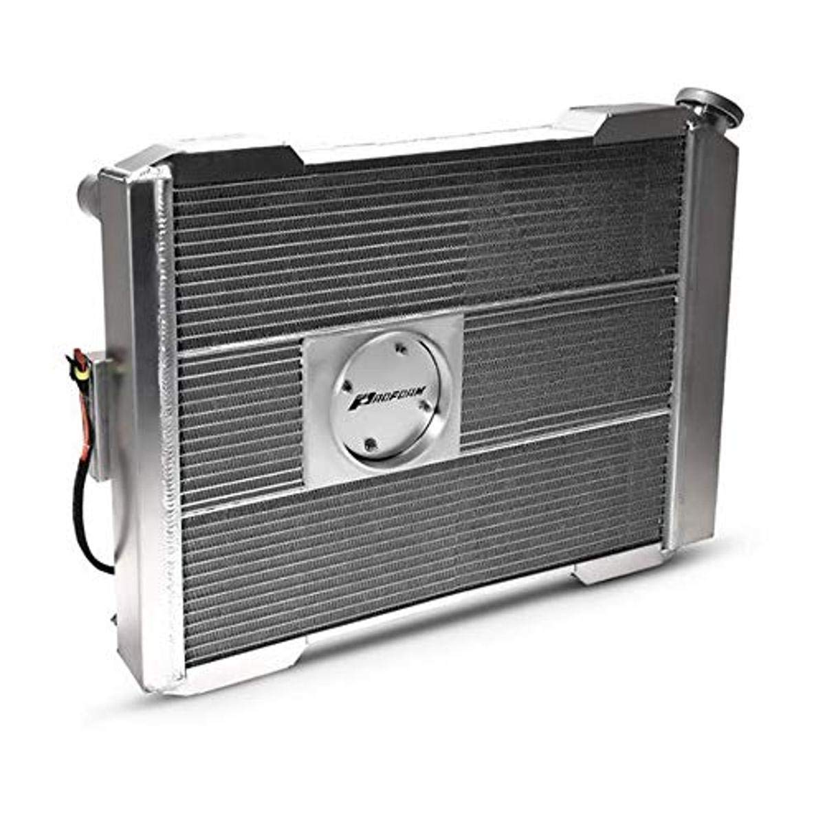 Slim-Fit PFM Radiator, Universal Series, 27-13/32 in W x 18-1/2 in H x 4 in D, Single Pass, Passenger Side Inlet, Driver Side Outlet, Aluminum, Natural, Manual Transmission, Each