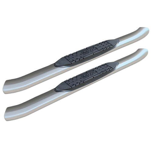 1501-0581 Raptor Series (07-17) Chevy Silverado/GMC Sierra 1500/2500/3500 Regular Cab 4" OE Style Curved SS Oval Steps (Rocker Panel Mount)
