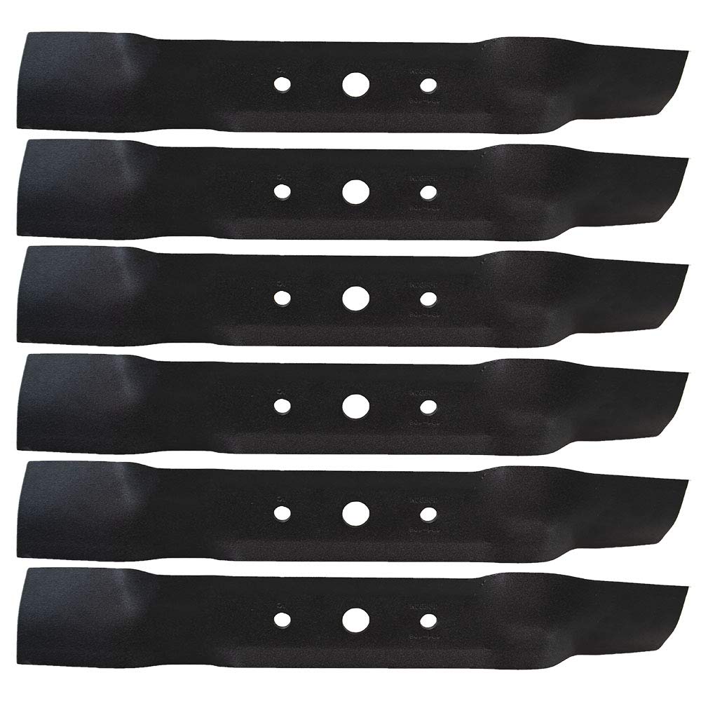 John Deere Replacement Blades, Oregon Mower Blade 6-Pack, 48" Deck (191-108-6)