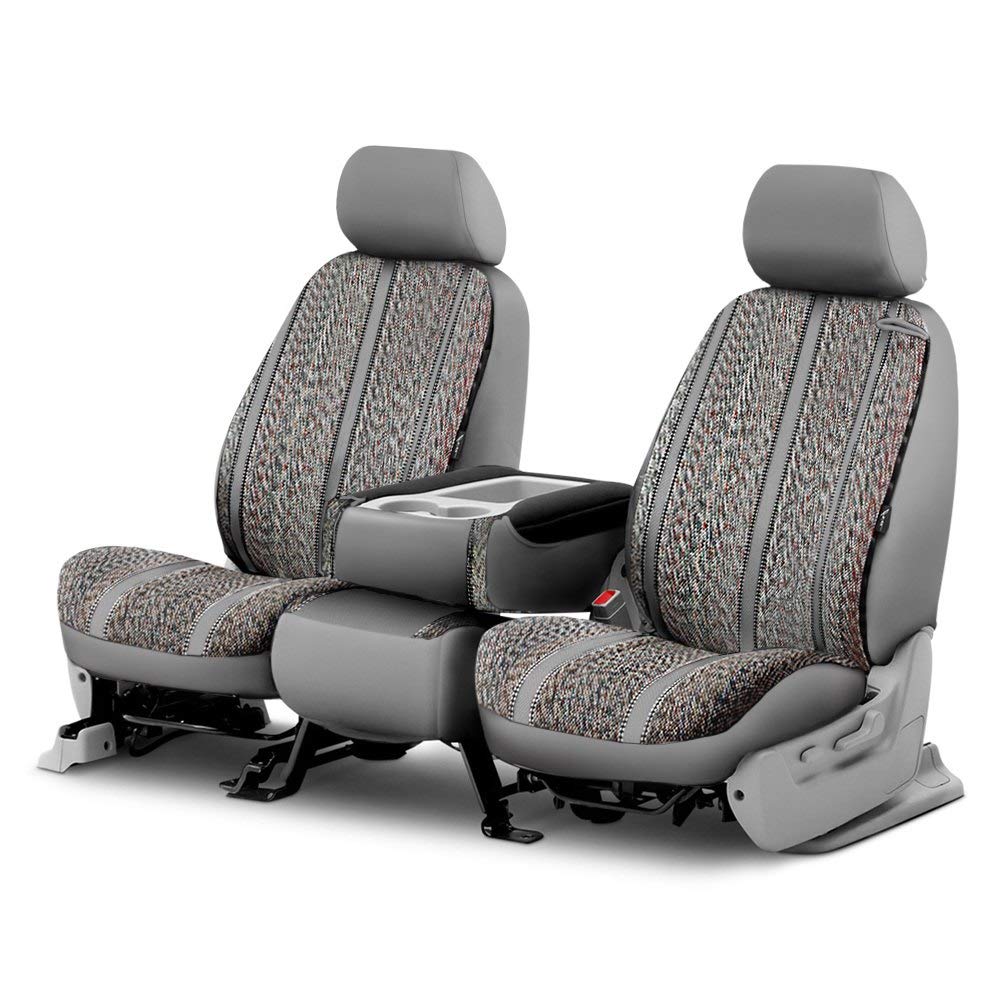 Custom Fit FIA TR48-8 Gray Front Seat Cover Split Seat 40/20/40 - Saddle Blanket, (Gray)