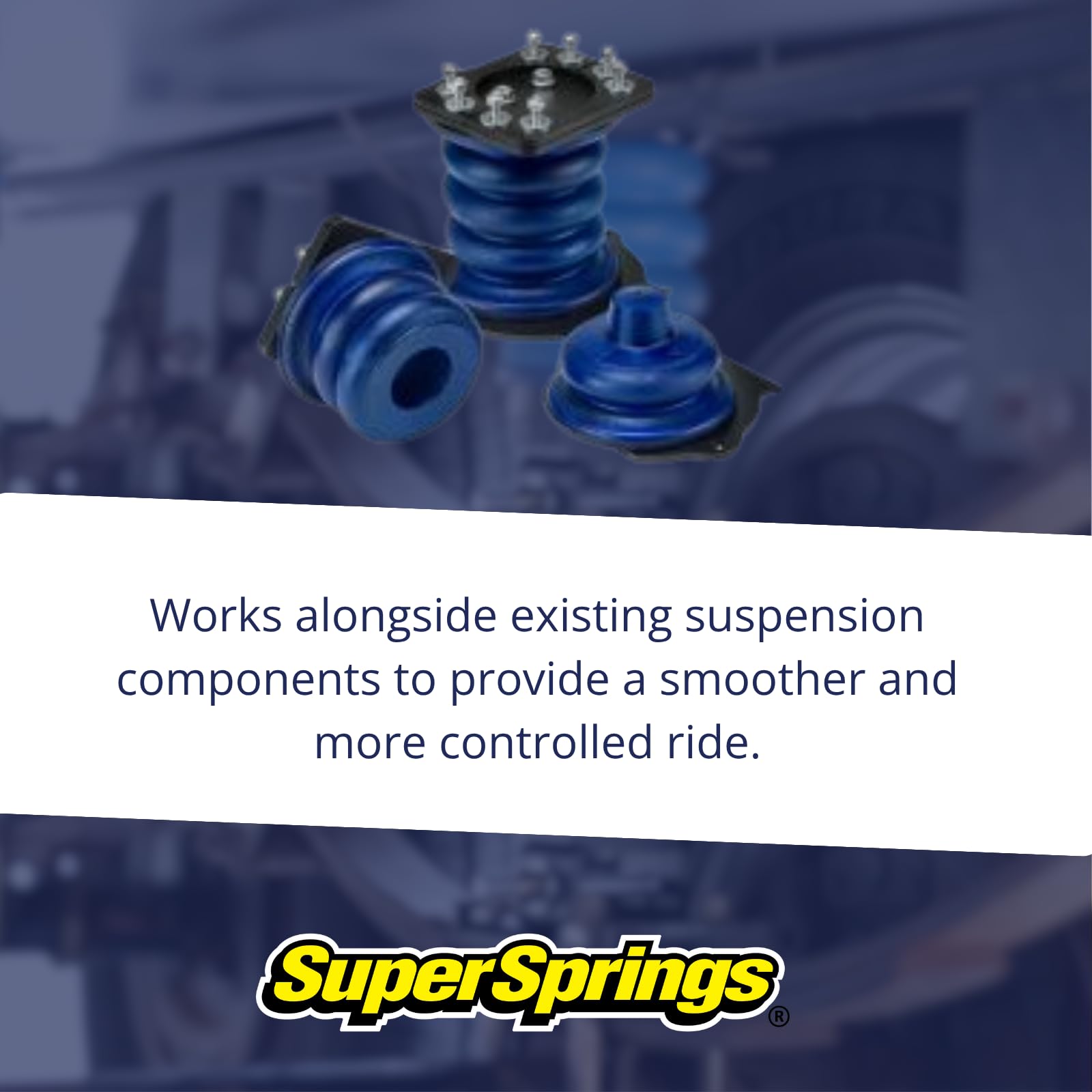 SumoSprings Rear for Chevrolet Silverado 2500|3500, GMC Sierra 2500|3500, blue | SuperSprings SSR-203-40-2