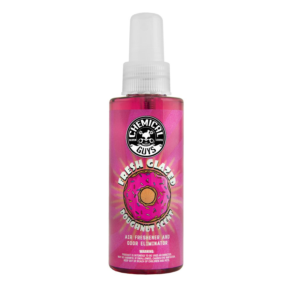 Chemical Guys Fresh Glazed Doughnut Scent AIR23304 Premium Air Freshener and Odor Eliminator, (Great for Cars, Trucks, SUVs, RVs, Home, Office, Dorm Room & More) 4 fl oz