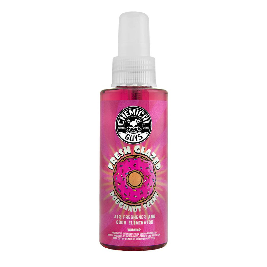 Chemical Guys Fresh Glazed Doughnut Scent AIR23304 Premium Air Freshener and Odor Eliminator, (Great for Cars, Trucks, SUVs, RVs, Home, Office, Dorm Room & More) 4 fl oz