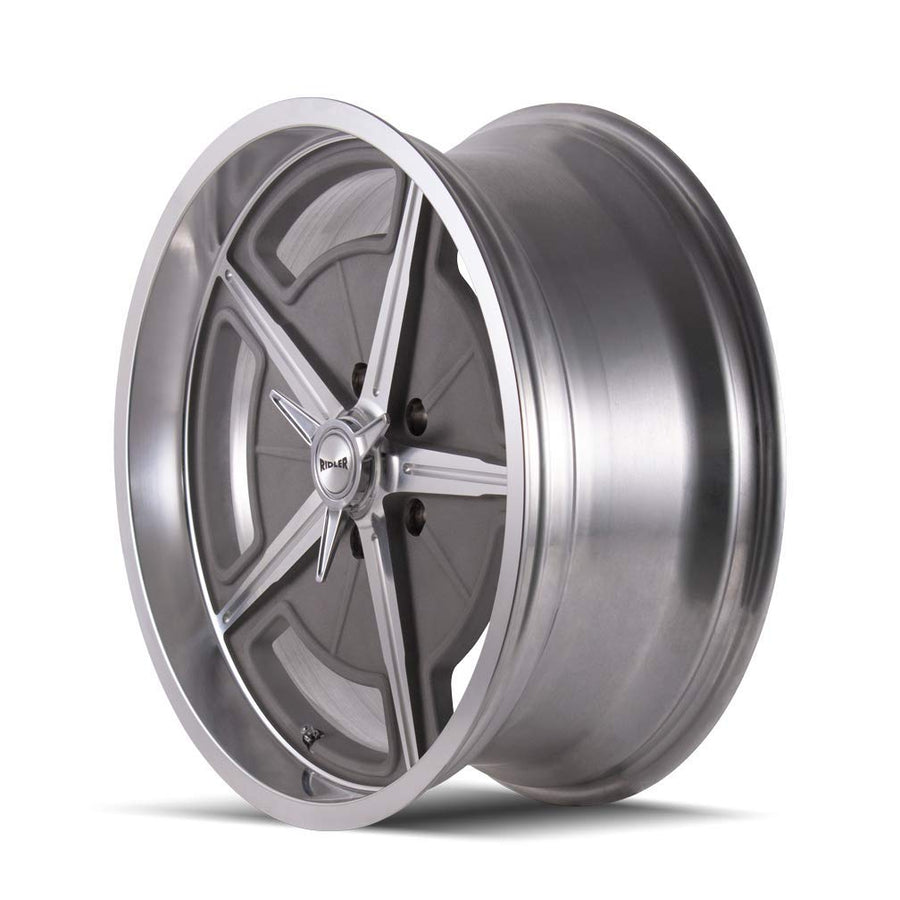 605 RIDLER Machined Spokes & Lip Wheel (18 x 9.5 inches /5 x 108 mm, 0 mm Offset)