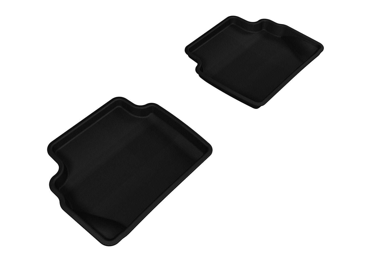 Kagu 3D MAXpider Custom Fit Floor Mat (Black) for 2011-2019 Ford Fiesta - 2ND Row