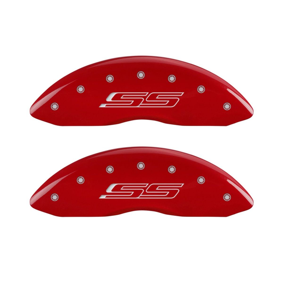 MGP Caliper Covers Red 14231SSS5RD Generation 5 & Camaro Caliper Covers - Engraved Front & Rear44; Set of 4