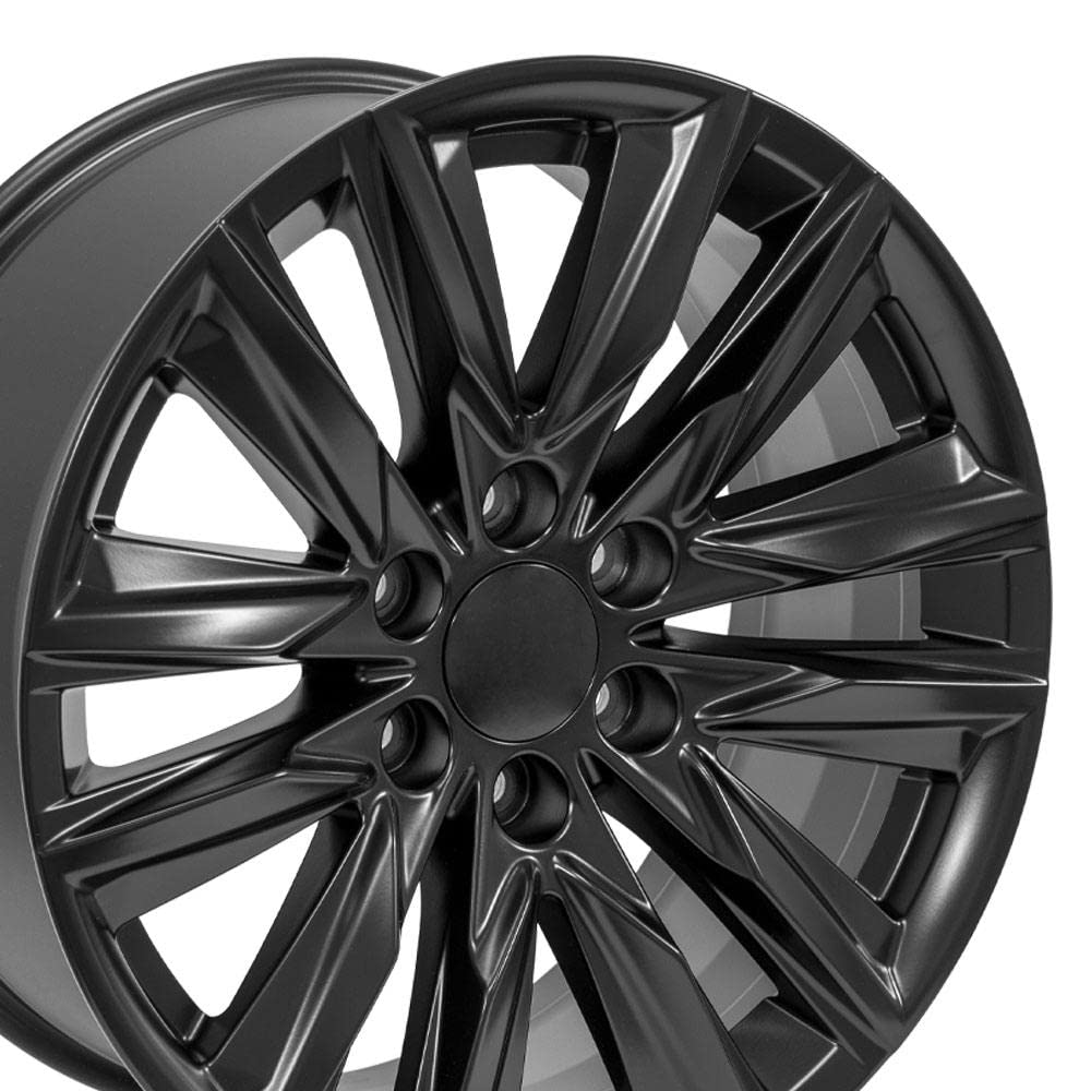 20 Inch OE Wheels CA91 Rim Fits Escalade Sport Style 6x139.7 20x9 Satin Black - Hollander 4869 (1)