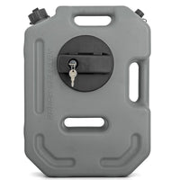 10L Rough Country / 2.6 Gallon Flat Fluid Container w/Lockable Mount - Non-Potable Water & Utility Storage for Trucks, SUV, RV, UTV & Off-Road Vehicles, Gray
