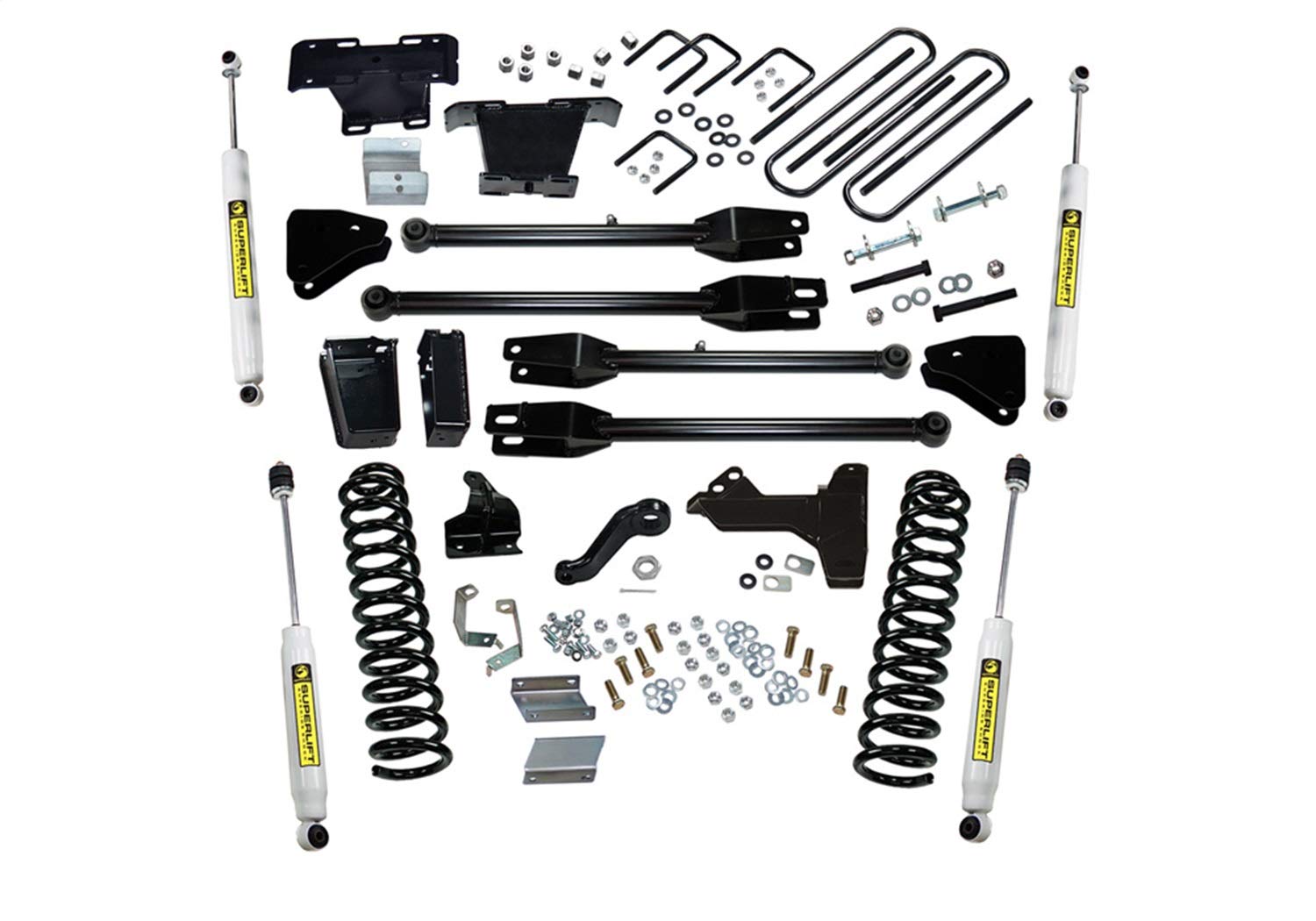 SUPERLIFT REALTRUCK SUSPENSION 6" Lift Kit for Ford F-250/F-350 | Complete Lift Kit with Front & Rear Shadow Series Shocks and 4-Link Arms | K237 | Fits 2011-2016 Ford F-250 / F-350 4WD