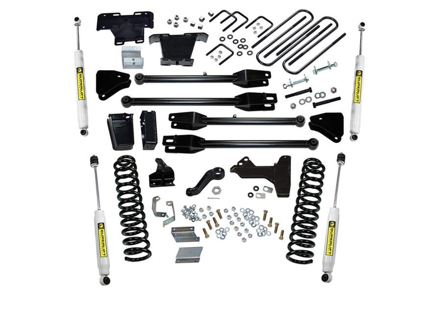 SUPERLIFT REALTRUCK SUSPENSION 6" Lift Kit for Ford F-250/F-350 | Complete Lift Kit with Front & Rear Shadow Series Shocks and 4-Link Arms | K237 | Fits 2011-2016 Ford F-250 / F-350 4WD