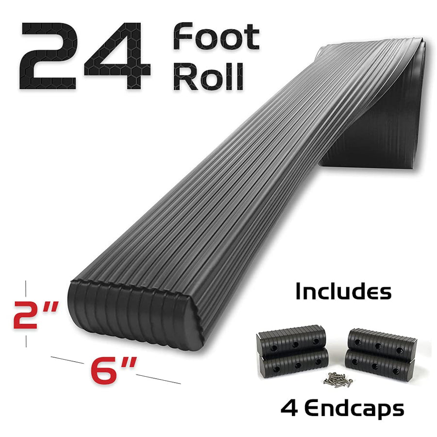 Bunk Wrap Kit Caliber 23056-BK, 24-ft Roll of 2x6-in Bunk Wrap with Endcaps, Black
