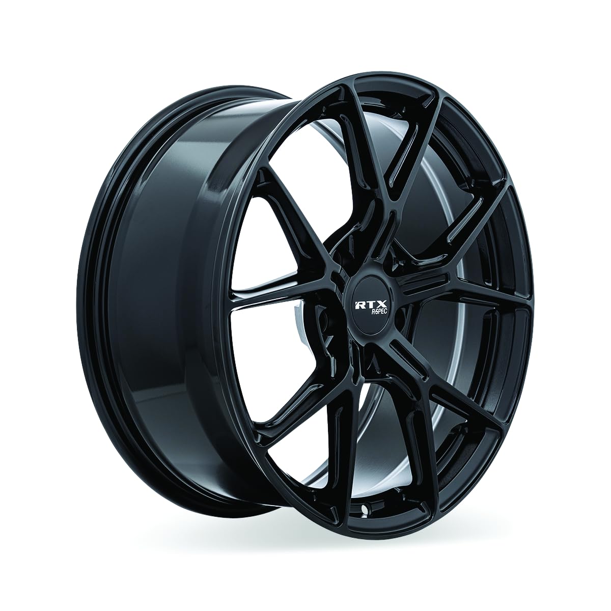 RTX Custom RS01 Wheel - 19x8.5, 38 Offset, 5x114.3 Bolt Pattern, 67.1mm Hub - Gloss Black Rim