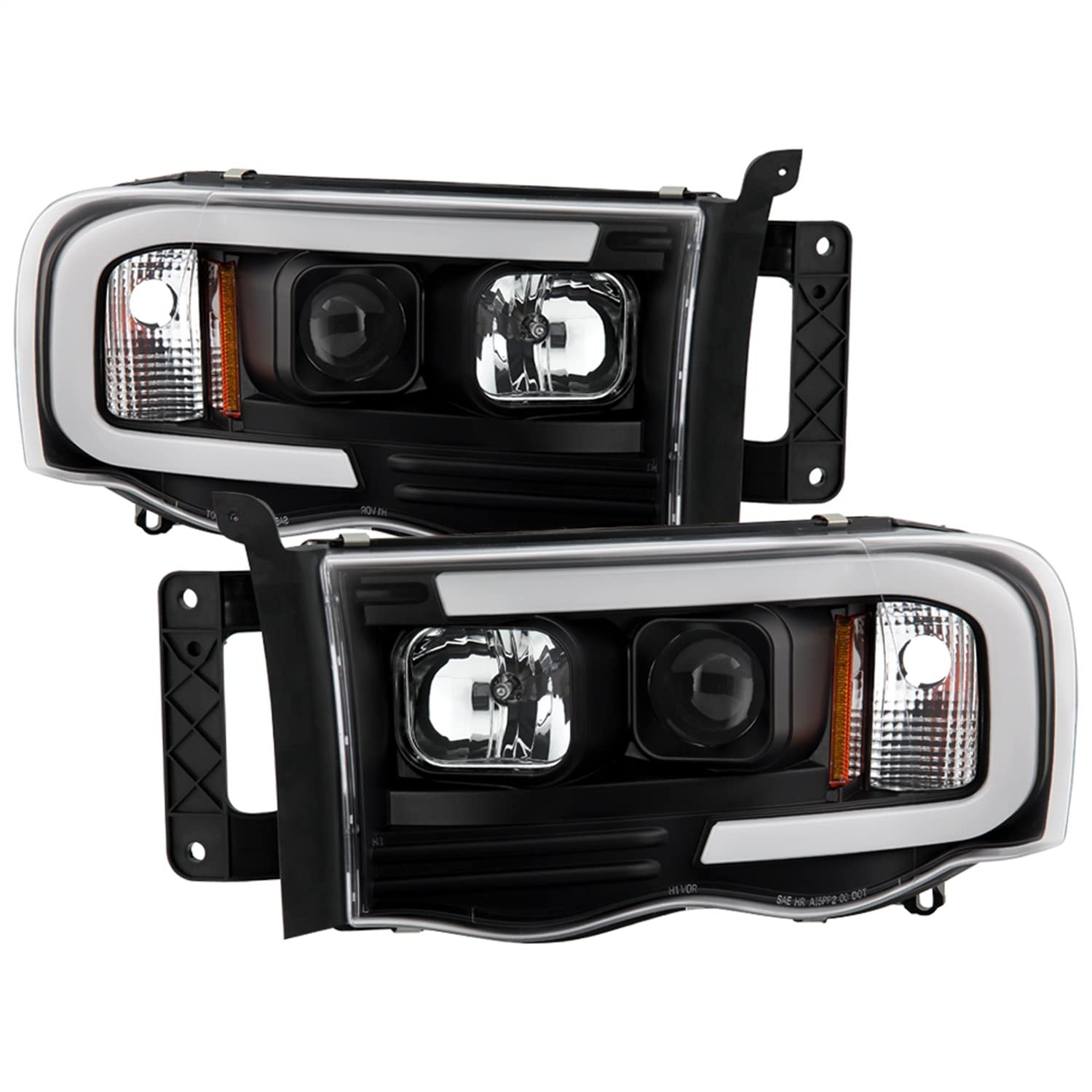 Crystal Spyder Headlights - Platinum (PRO-YD-DR02V2PL-BK)