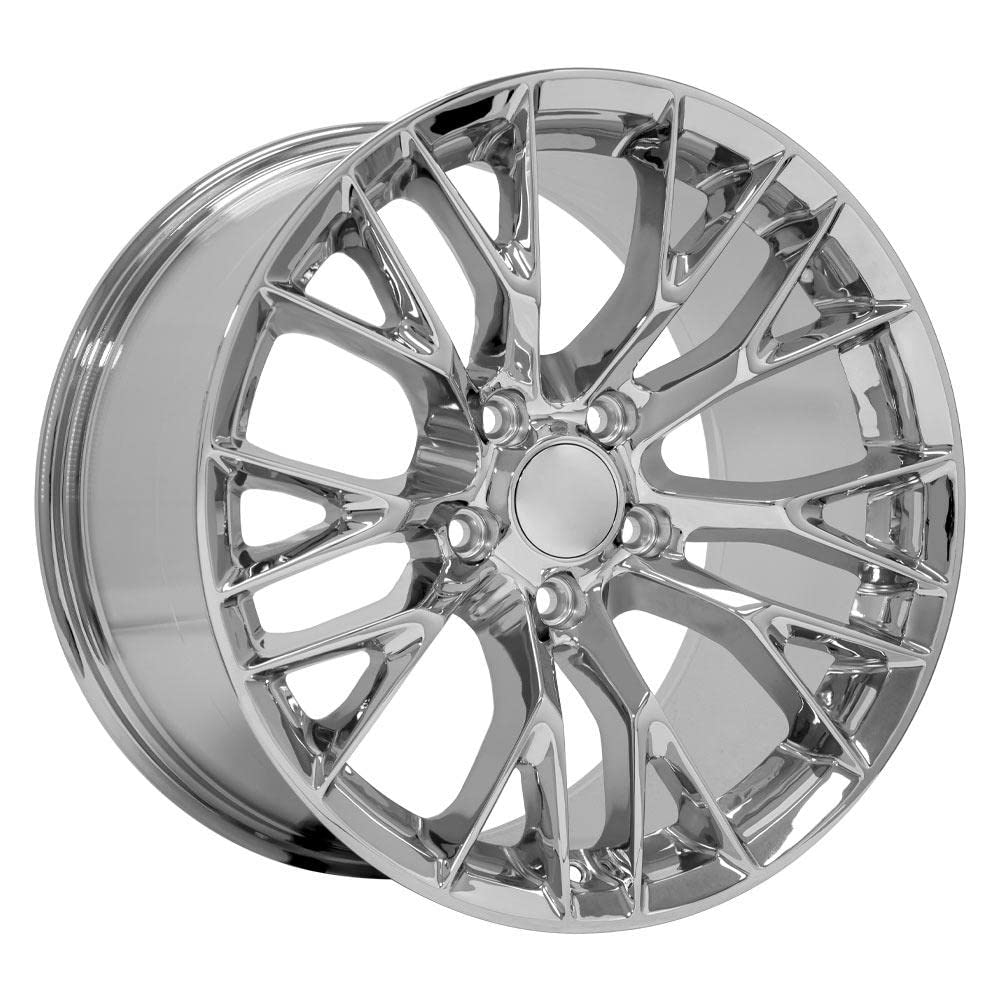 18 Inch OE Wheels CV22 Rim Fits Corvette C7 Z06 Style 5x120.65 18x10.5 Chrome - Hollander 5734 (1)