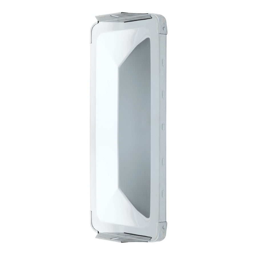 600807 RETRAC 7 x 16-Inch Stainless Steel Pyramid-Back West Coast Mirror Head, Universal Driver or Passenger Side