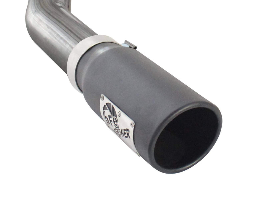 MACH Force-Xp aFe Power 3" Stainless Steel Cat-Back Exhaust System with Black Tip for Ford F-150 Ecoboost
