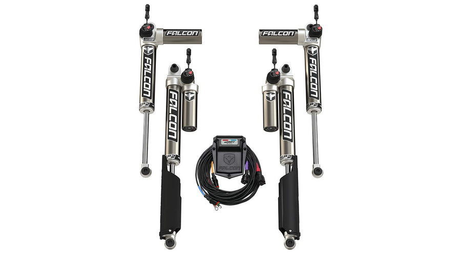 4DR JL Falcon SP2 3.5 aDAPT e-Adjust Piggyback Shock Kit (0-1.5” Lift)