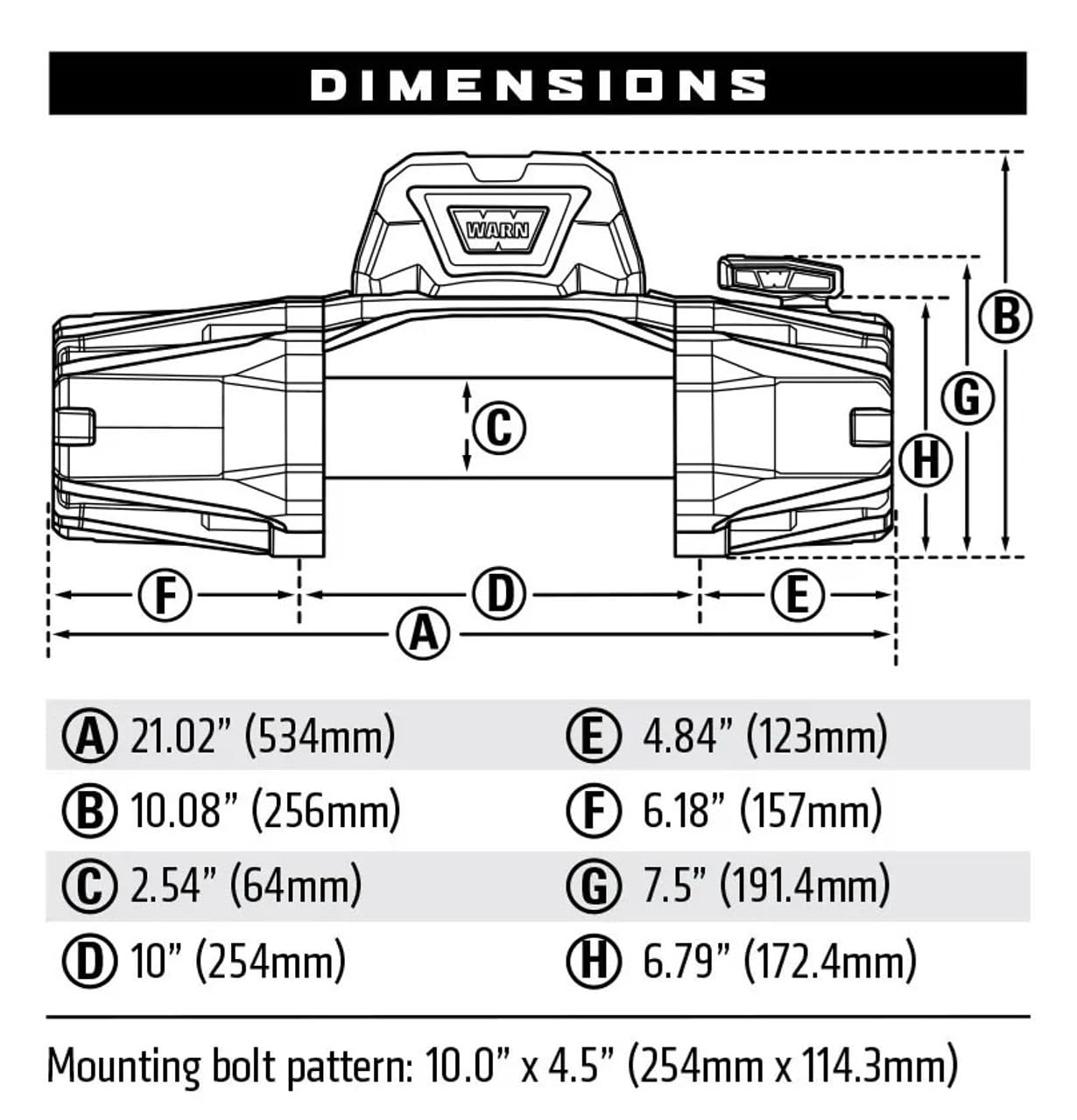 12 WARN 103254 VR EVO Electric 12V DC Winch with Steel Cable Wire Rope: 3/8" Diameter x 85' Length, 6 Ton (12,000 lb) Pulling Capacity