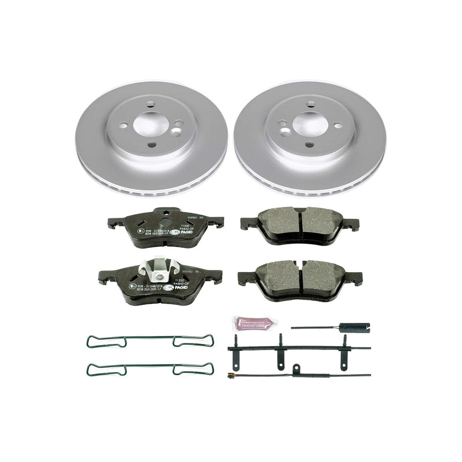 Power Stop ESK5724 Euro-Stop Front Brake Kit Mini Cooper For Mini Cooper 2002-2006 [Model Specific]