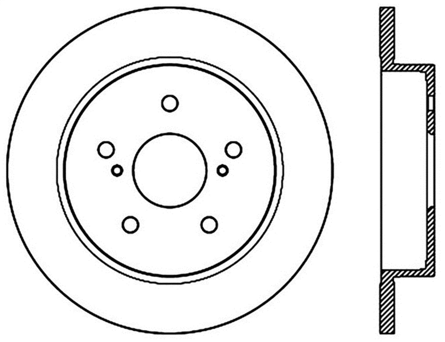 Sport Drilled/Slotted Brake Rotor StopTech 127.48015L (Rear Left), 1 Pack