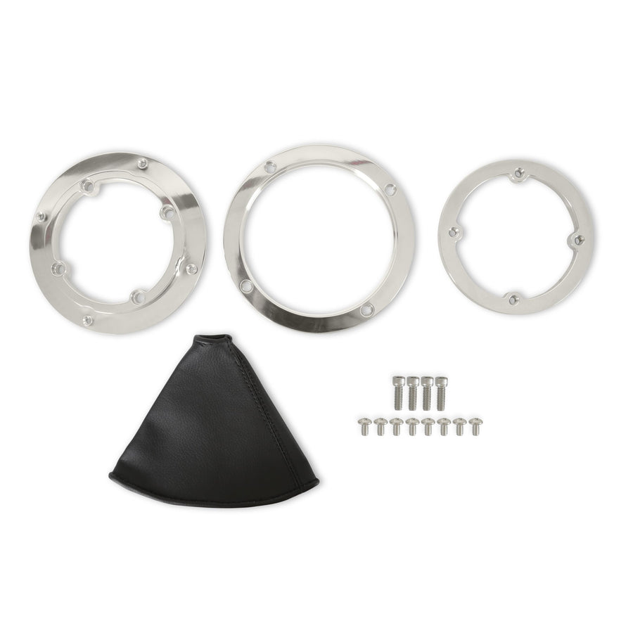 Hurst Shifter Boot and Bezel 116000HST - Round - Polished Finish