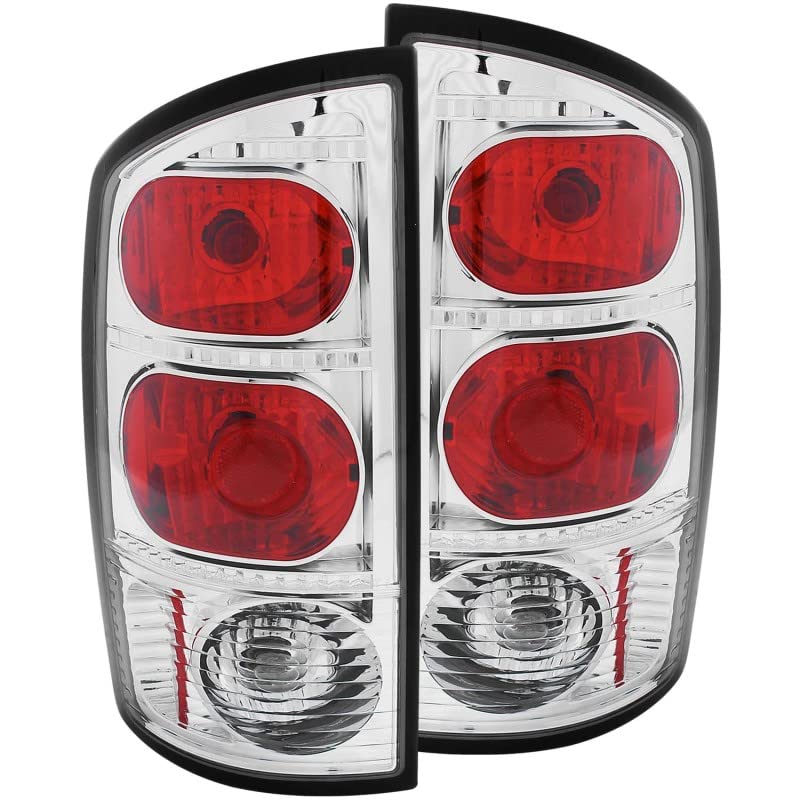 Chrome Euro Tail Light Set-Clear Lens ANZO USA 211043